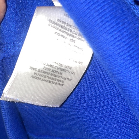 Ralph Lauren Polo Neon Blue Zip-Up hooded jacket size #M - Picture 6 of 7